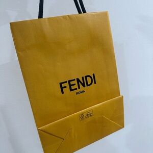 Fendi Gold Shopping Bag